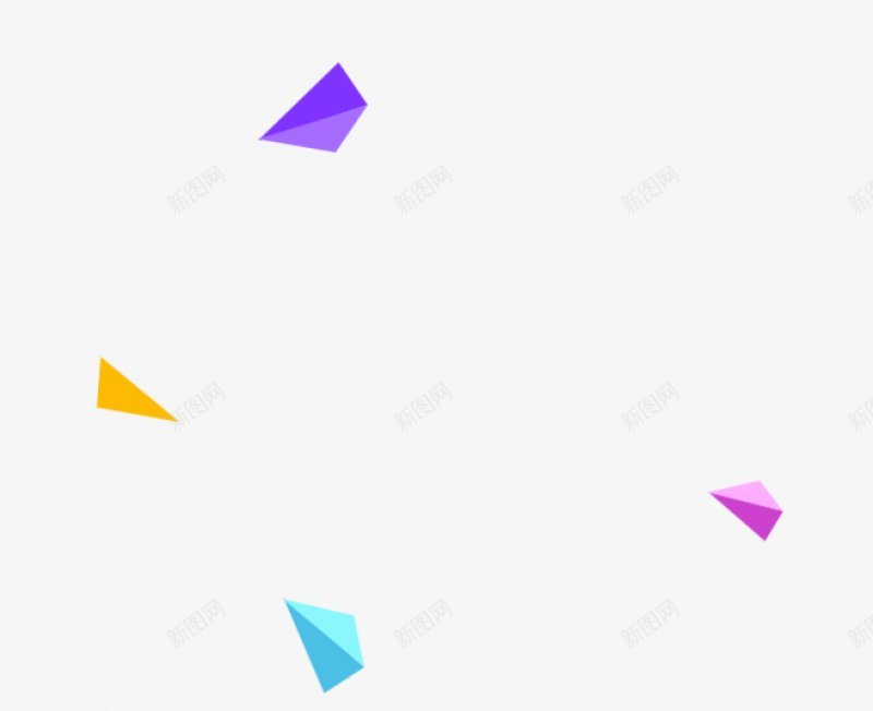 彩色三棱锥矢量元素png免抠素材_88icon https://88icon.com 装饰图案 紫色 黄色 粉红 绿色 三棱锥 三角体 三角形 可爱 彩色 立体几何