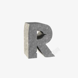 3D石头字数字26个英文字母碎石组合英文字母png图片下载 3D石头字数字26个英文字母碎石组合英文字母素材