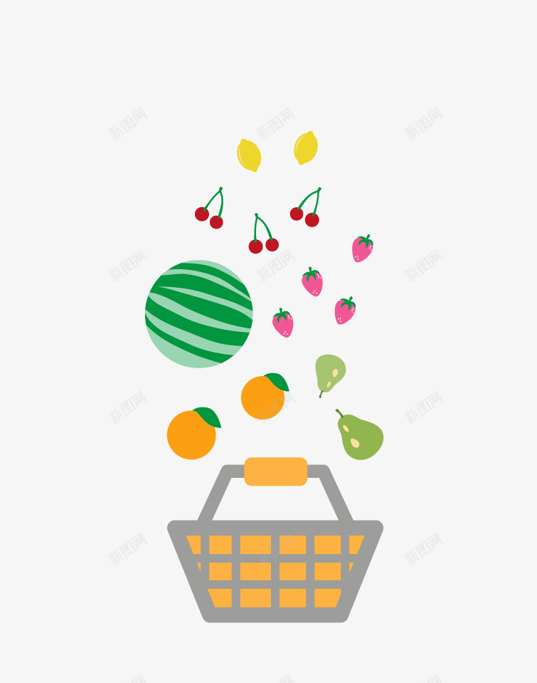食品购物筐png免抠素材_88icon https://88icon.com 南瓜 水果 胡萝卜 茄子 蔬菜 货架 购物篮 购物车 超市 食品