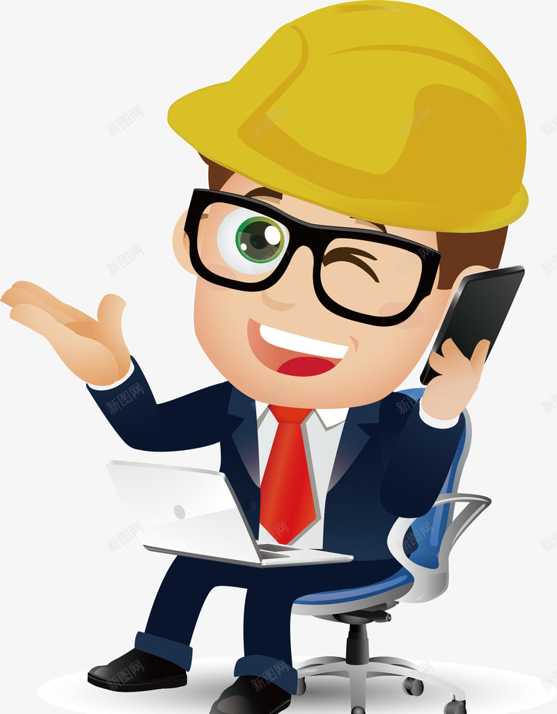 打电话的装修工png免抠素材_88icon https://88icon.com png 元素 卡通 装修工 装修进行中 通话
