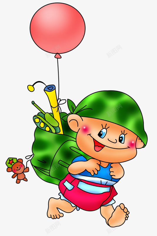 卡通小兵png免抠素材_88icon https://88icon.com 儿童插画 卡通 可爱 小兵 小男孩 手绘