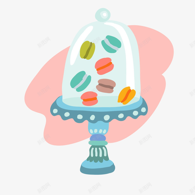 台子上的美食png免抠素材_88icon https://88icon.com 可爱 小清新 手绘 玻璃器皿 美食
