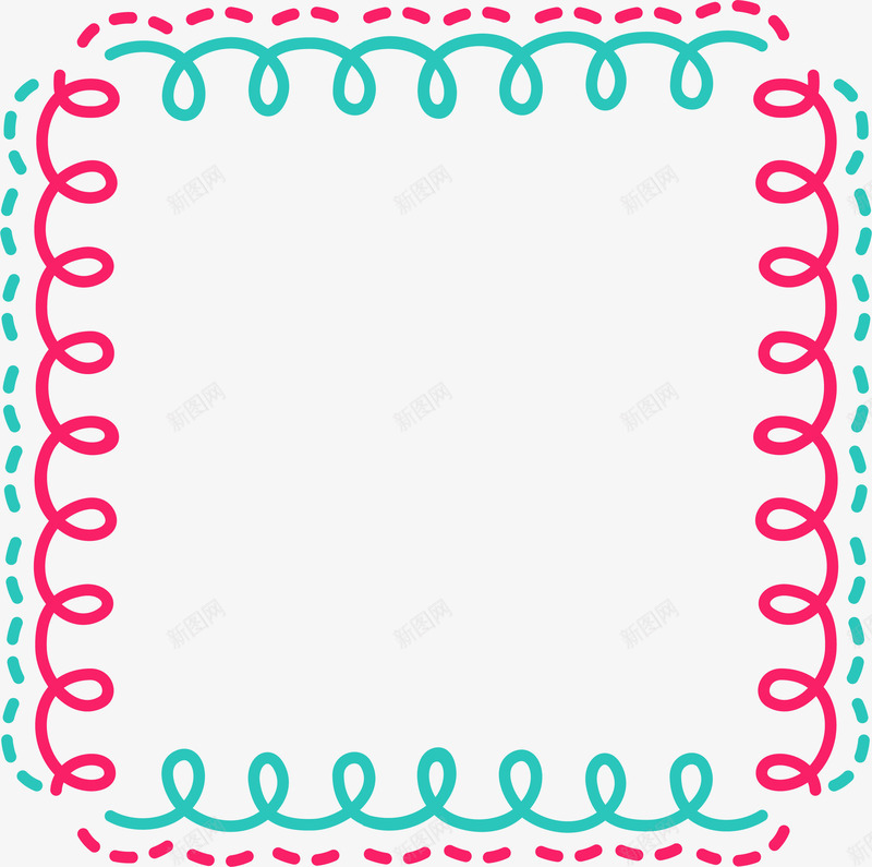 时尚框架边框装饰图案矢量图ai免抠素材_88icon https://88icon.com 几何拼接边框 几何边框 形状 框架 简单几何 简约边框 矢量图