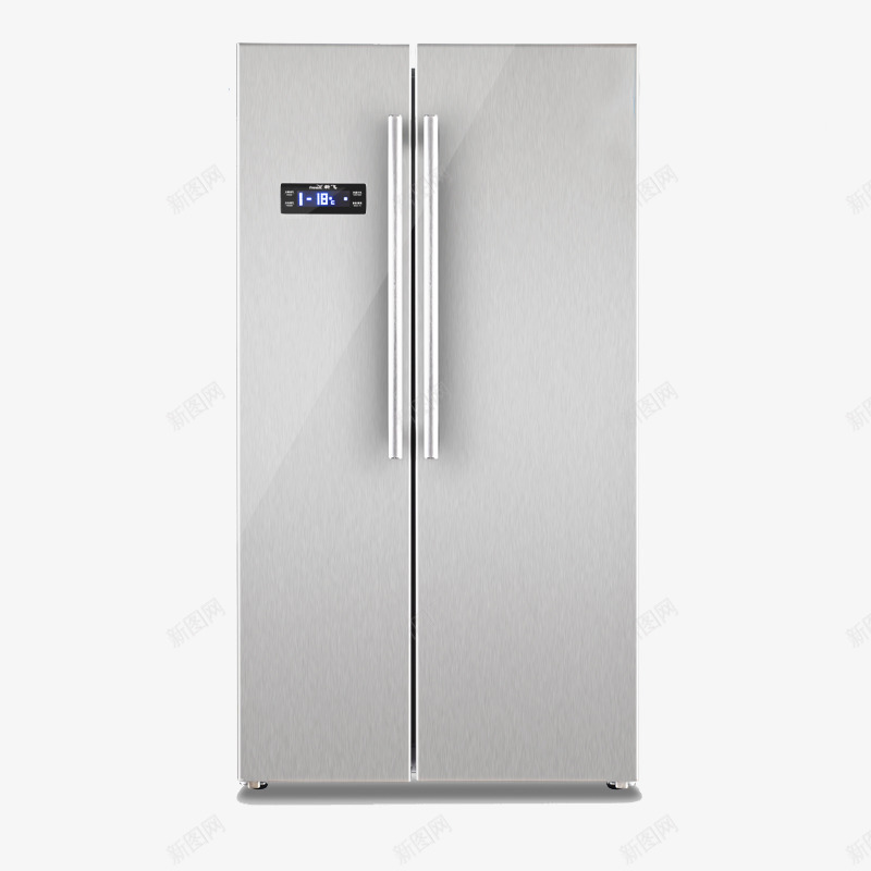 钛金拉丝双开门电冰箱png免抠素材_88icon https://88icon.com FRESTECH新飞 产品实物 双开门冰箱 电脑温控 豪华大冰箱 钛金拉丝双开门电冰箱 风冷无霜