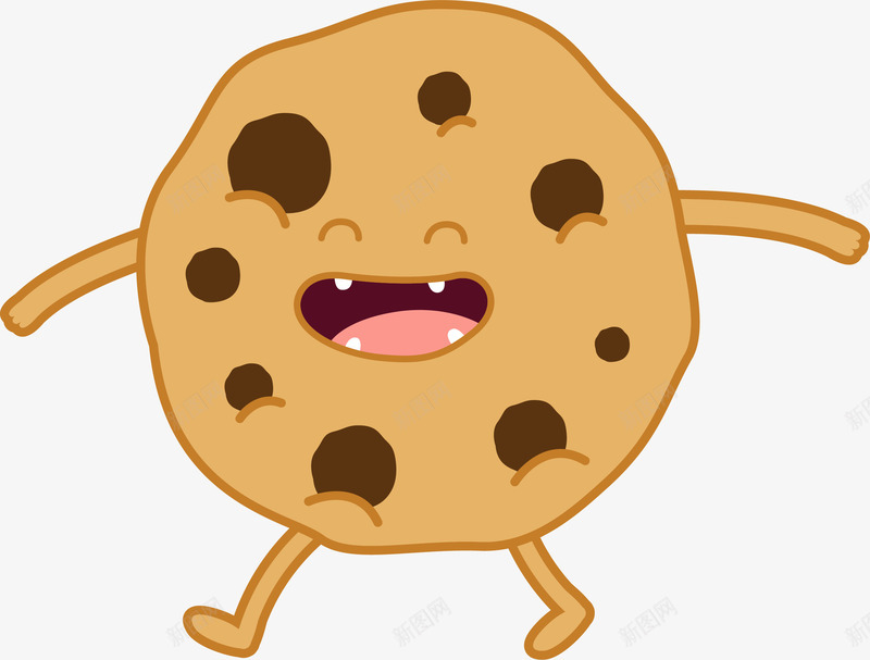 棕色卡通饼干装饰图案png免抠素材_88icon https://88icon.com 免抠PNG 卡通 棕色 装饰图案 饼干