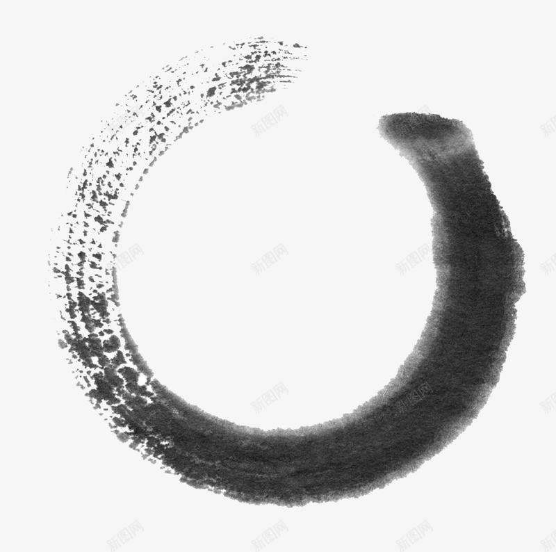 墨迹png免抠素材_88icon https://88icon.com 半圆 圆圈 墨迹 水墨画