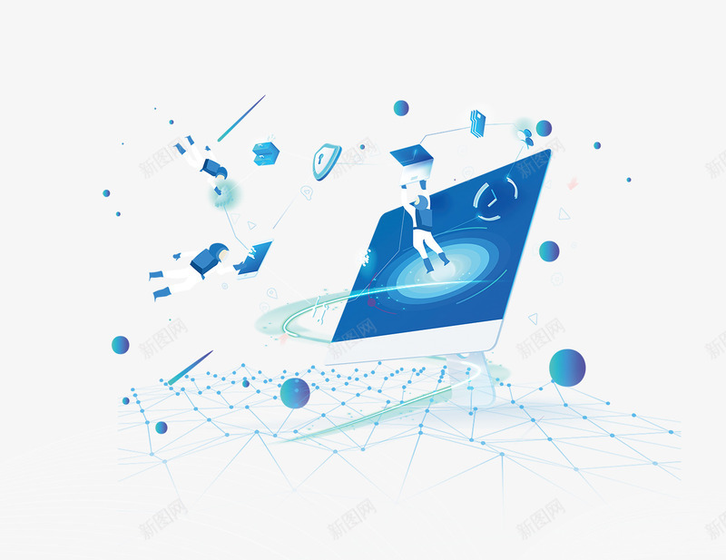 蓝色智慧科技城市海报插画psd免抠素材_88icon https://88icon.com 云计算 互联网 人工智能 促销 创新 地产 城市 展板 星空 智能化 未来 海报 现代化 科技