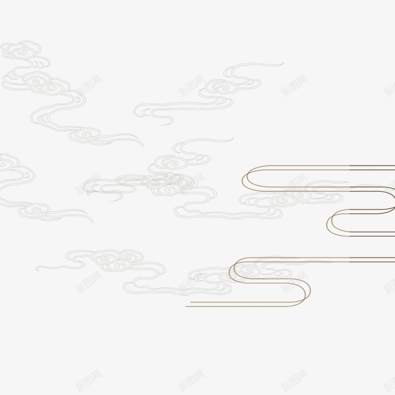 中式线条png免抠素材_88icon https://88icon.com 中国复古祥云图 中国复古风装饰 中国祥云图装饰 中国风装饰 中式祥云装饰 中式装饰 复古装饰 祥云装饰