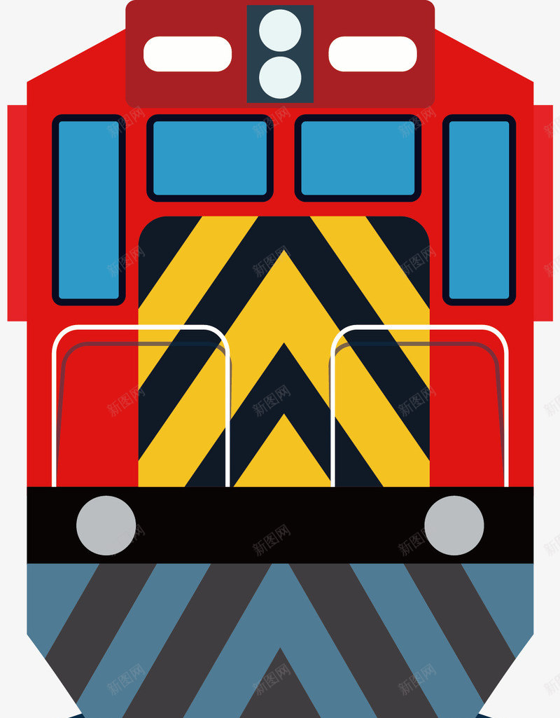 红色火车头矢量图ai免抠素材_88icon https://88icon.com Q版小火车 交通工具 创意 卡通手绘 水彩 火车头 矢量图 红色