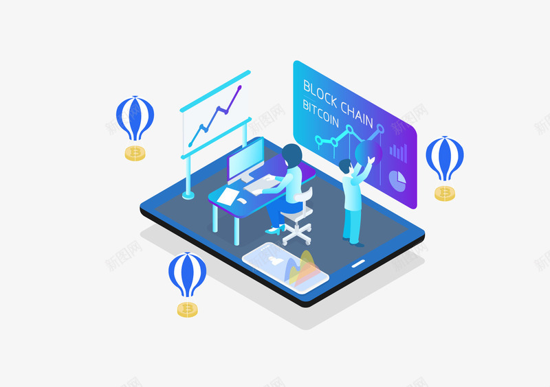 时尚简约数据金融分析25D矢矢量图ai免抠素材_88icon https://88icon.com 25d 台式电脑 平板电脑 数据分析 时尚简约数据金融分析25D矢量插画免费下载 智能手机 热气球 等距 矢量图