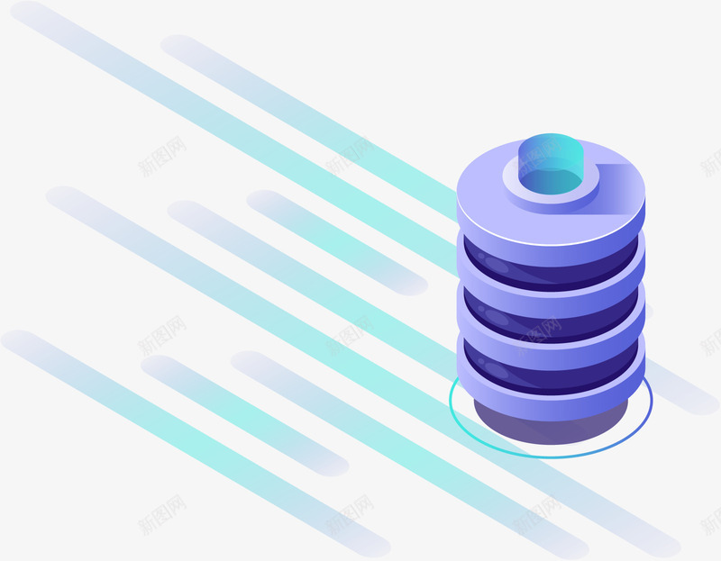 商务科技矢量图eps免抠素材_88icon https://88icon.com 3D PNG免抠图下载 商业 商务科技 圆柱体 机房 装饰 矢量图