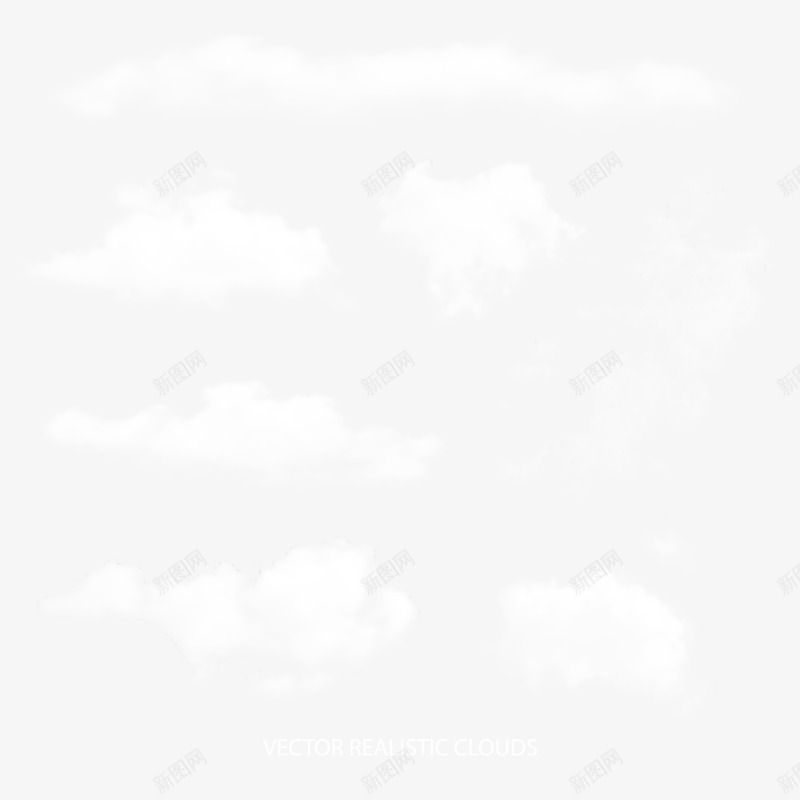 白云矢量图ai免抠素材_88icon https://88icon.com 云层 云朵 天空 白云 矢量图