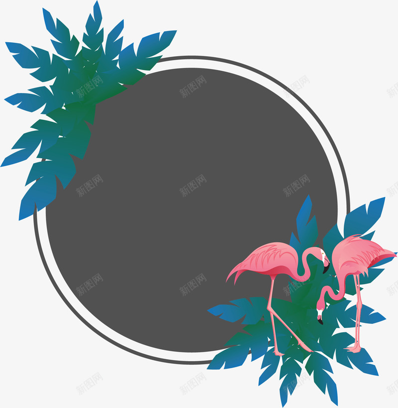 树叶火烈鸟夏天促销矢量图ai免抠素材_88icon https://88icon.com 促销 夏天 夏天促销 树叶边框 火焰鸟 矢量png 矢量图