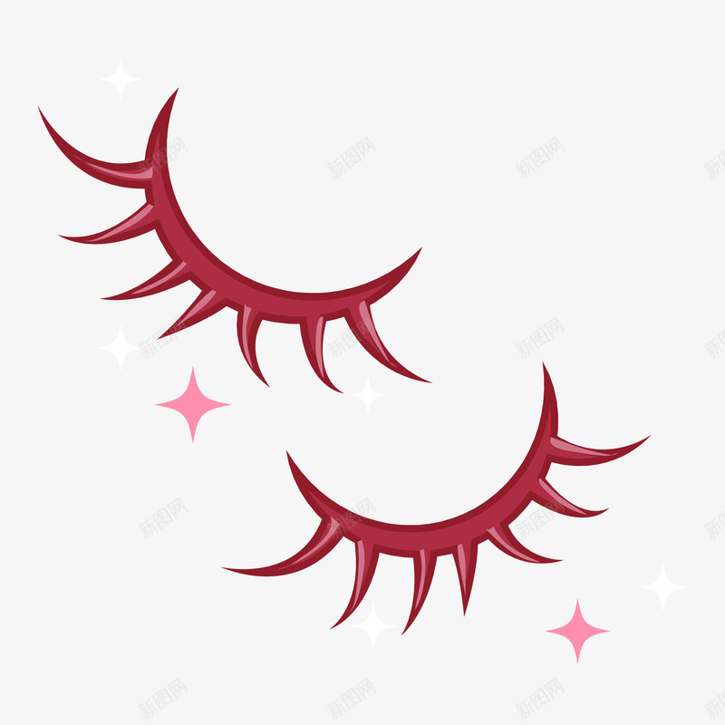 卡通美妆睫毛png免抠素材_88icon https://88icon.com 假睫毛 卡通 美妆