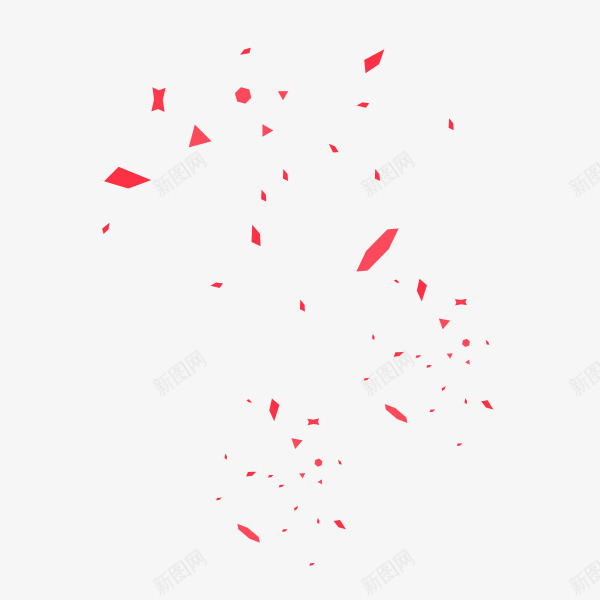 红色碎纸屑png免抠素材_88icon https://88icon.com 海报元素 漂浮 碎纸屑 红色 纸屑