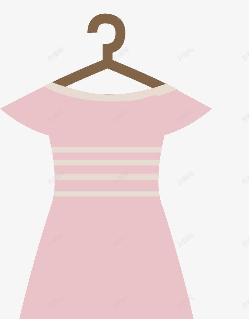 夏天扁平化粉色裙子矢量图ai免抠素材_88icon https://88icon.com 夏天裙子 扁平的裙子 手绘裙子 矢量裙子 粉色裙子 美丽的裙子 裙子 矢量图