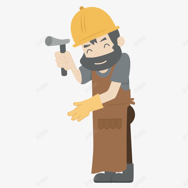 卡通室内装修人物喷漆工png免抠素材_88icon https://88icon.com 修理工 办公人物 卡通 卡通人物 卡通修理工人 卡通工人 卡通装修工人 安全头盔 室内 装修