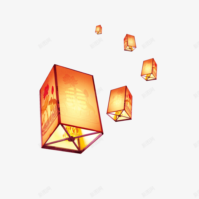 灯笼点缀装饰png免抠素材_88icon https://88icon.com 卡通素材 孔明灯 平安灯 放孔明灯 漂浮素材 灯笼 装饰素材