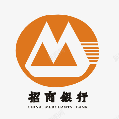 招商银行黄色招商银行logo标志矢量图图标图标