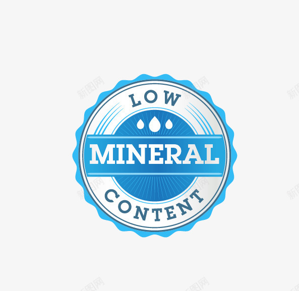 蓝色水印章png免抠素材_88icon https://88icon.com 印章图 清新标签 蓝色水印章