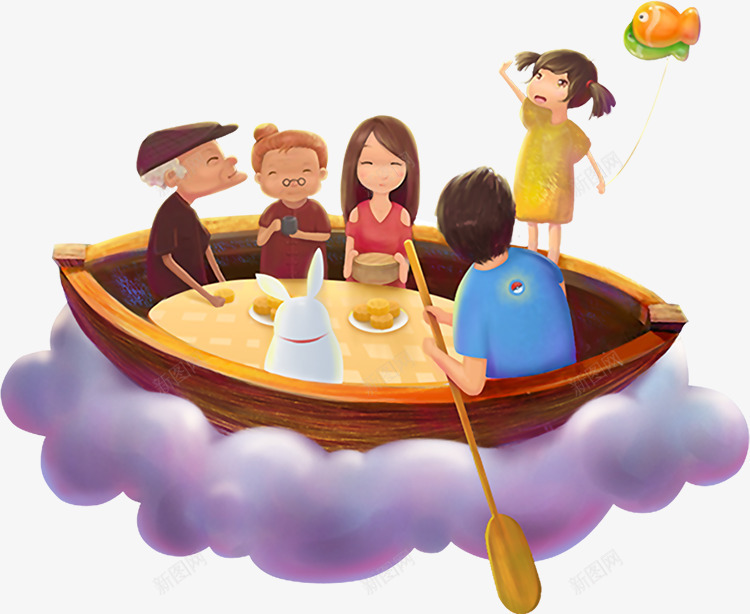 中秋佳节船元素png免抠素材_88icon https://88icon.com 中秋 佳节 团聚 船