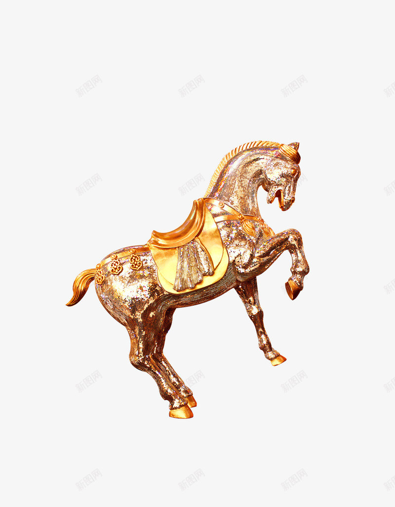 一匹铜马png免抠素材_88icon https://88icon.com 一匹 千里马 铜马 骏马