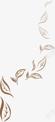 咖啡色渐变渐隐叶子剪影png免抠素材_88icon https://88icon.com 叶子剪影 咖啡色渐隐树叶 手绘叶子 树叶png 棕色茶叶剪影png素材