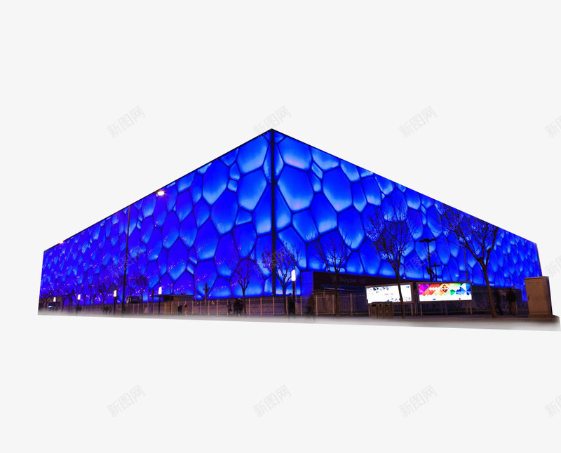 水立方建筑png免抠素材_88icon https://88icon.com 北京 奥运 建筑 水立方 游泳