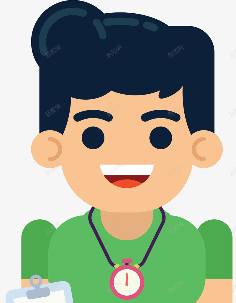 微笑卡通健身教练png免抠素材_88icon https://88icon.com 健康 健身房 健身教练 图案 强壮男生 强身健体 微笑男人 运动健身 锻炼