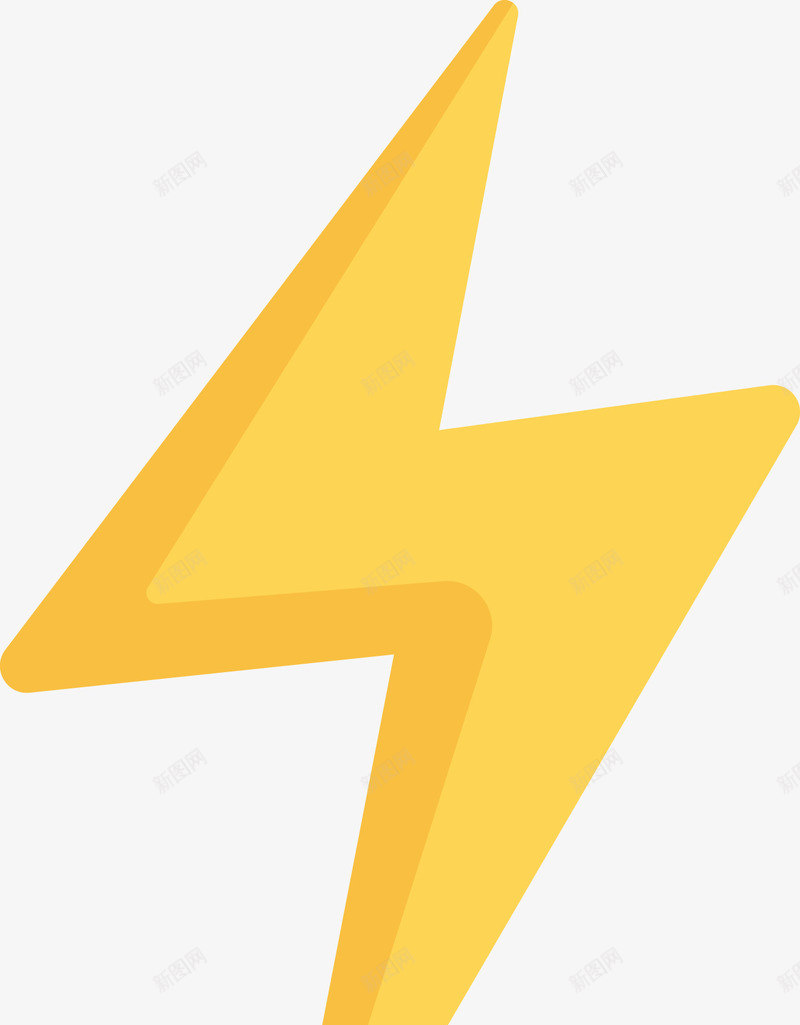 黄色闪电矢量图eps免抠素材_88icon https://88icon.com 电量 矢量电量 矢量闪电 闪电 闪电PNG 黄色闪电 矢量图