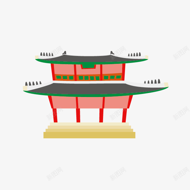 韩国建筑png免抠素材_88icon https://88icon.com 建筑物 房子 房屋 楼房 韩国元素 韩国建筑