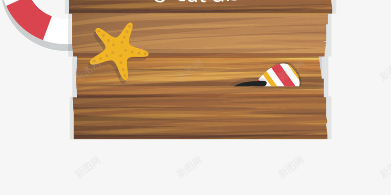 装饰图案木板夏天矢量图ai免抠素材_88icon https://88icon.com 夏天 木板 装饰图案 矢量图