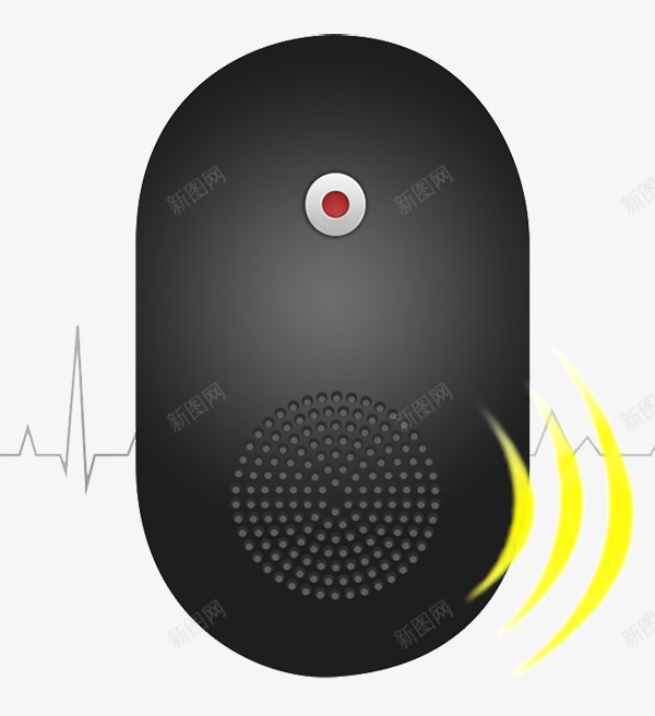 科凌虫控电子猫驱鼠器png免抠素材_88icon https://88icon.com 产品实物 免费png 全方位除害 智能6种波段 黑色