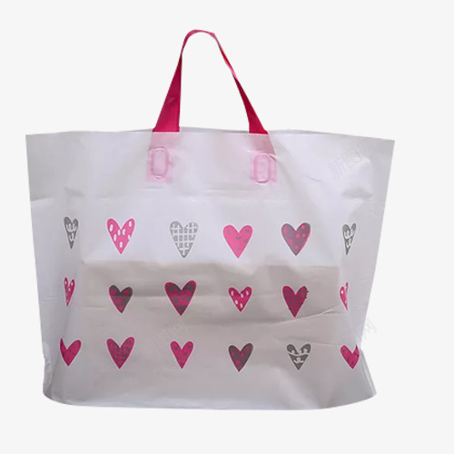 印花桃心塑料手提袋png免抠素材_88icon https://88icon.com 塑料手提袋 塑料袋 手提袋 服装手提袋 购物手提袋