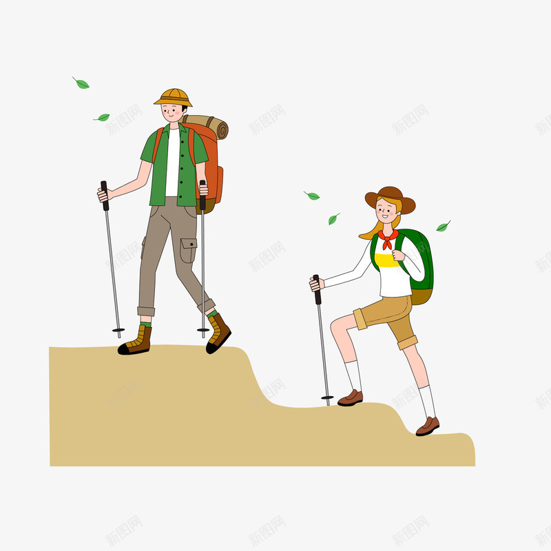 登山业余爱好运动矢量图ai免抠素材_88icon https://88icon.com 业余生活 健康 山体 插画 爱好 登山 绿叶 身体 运动 矢量图