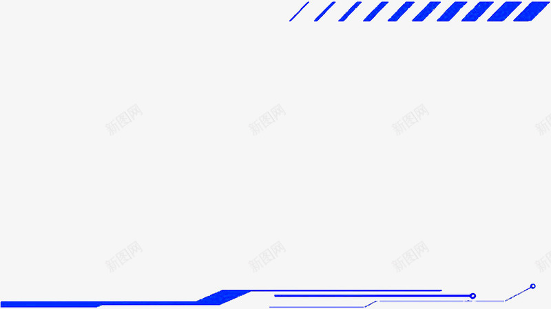 现代蓝色线条状科技边框png免抠素材_88icon https://88icon.com PNG图片 现代科技边框 电子线路 矩形 科技感 科技感框 线条 高科技 高科技边框