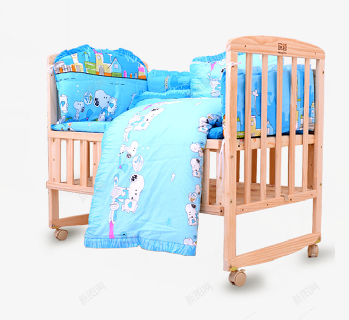 木制婴儿儿童小床png免抠素材_88icon https://88icon.com 儿童家具 儿童床 婴儿床 家具 床 木制家具 童床
