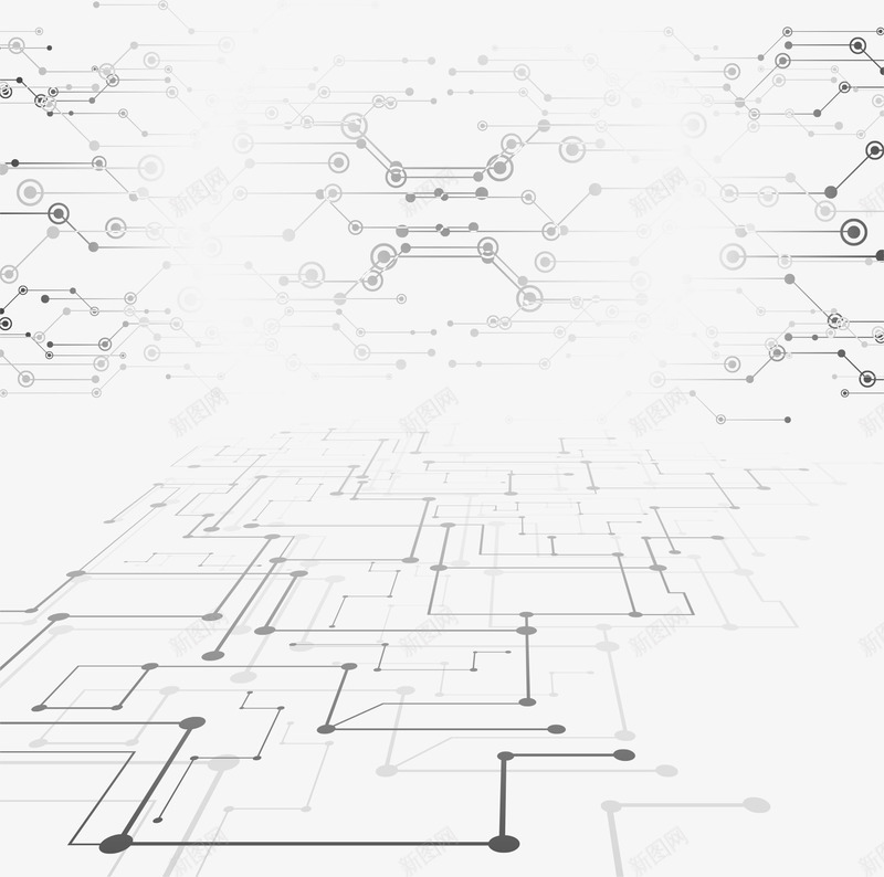 黑色线条渐变数码世界png免抠素材_88icon https://88icon.com 几何 数码 渐变 漂浮 漂浮物 现代 科技 科技漂浮物 线条
