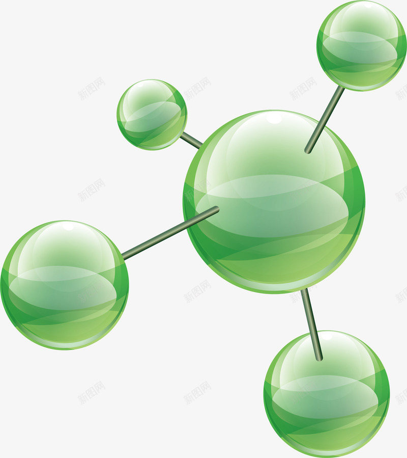 分子式元素png免抠素材_88icon https://88icon.com png 元素 分子式矢量 球 立体 绿色