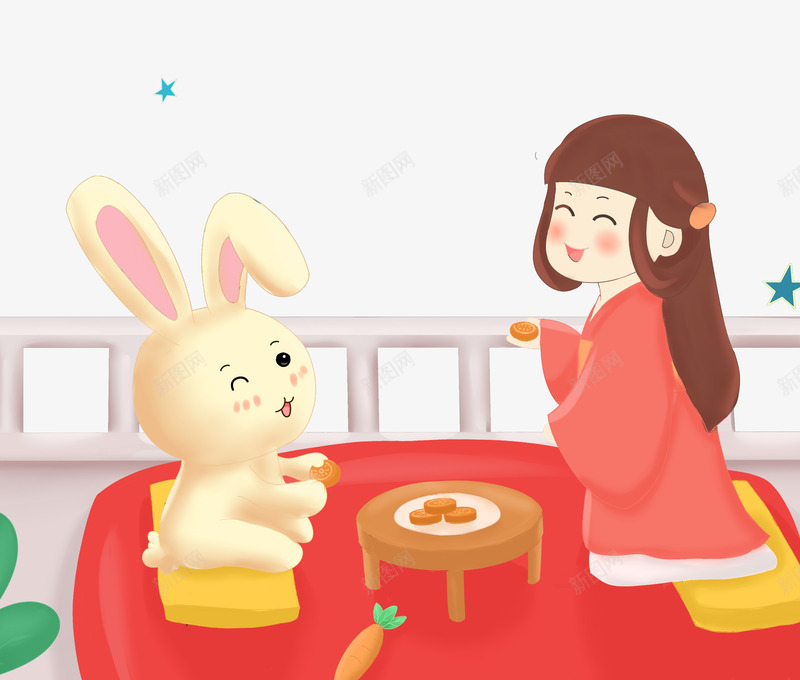 传统佳节中秋团圆温馨元素png免抠素材_88icon https://88icon.com 中华文化 中秋 中秋佳节 传统节日 团圆节 家人 月饼 温馨 白兔