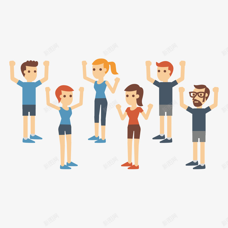 全民健身日体育锻炼矢量图ai免抠素材_88icon https://88icon.com 人物 体育 体育项目 全民健身日 卡通人物 插画 竞技 运动健身 锻炼 青春 青春活力 矢量图