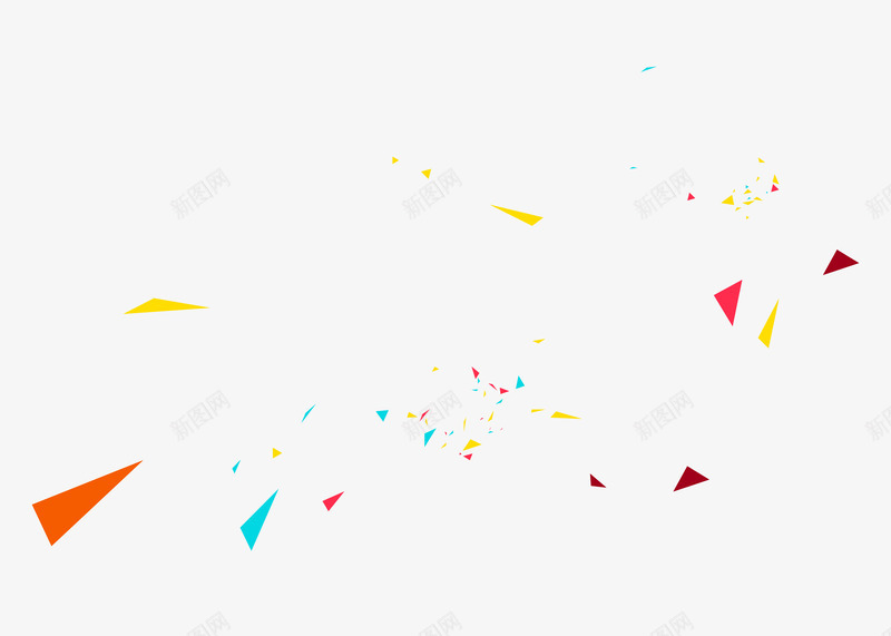 彩色漂浮碎片png免抠素材_88icon https://88icon.com 三角碎片 活动元素 漂浮碎片 背景装饰