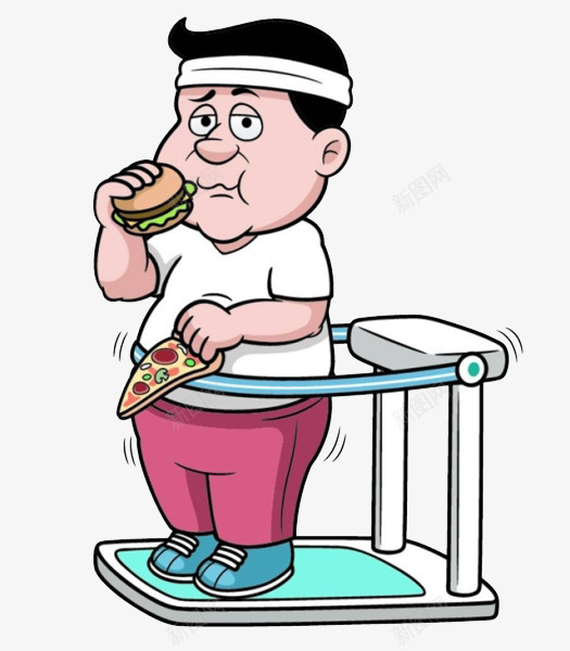 边吃边燃脂png免抠素材_88icon https://88icon.com 体育运动 健身 减肥 出汗 卡路里 吃 燃脂 运动 锻炼