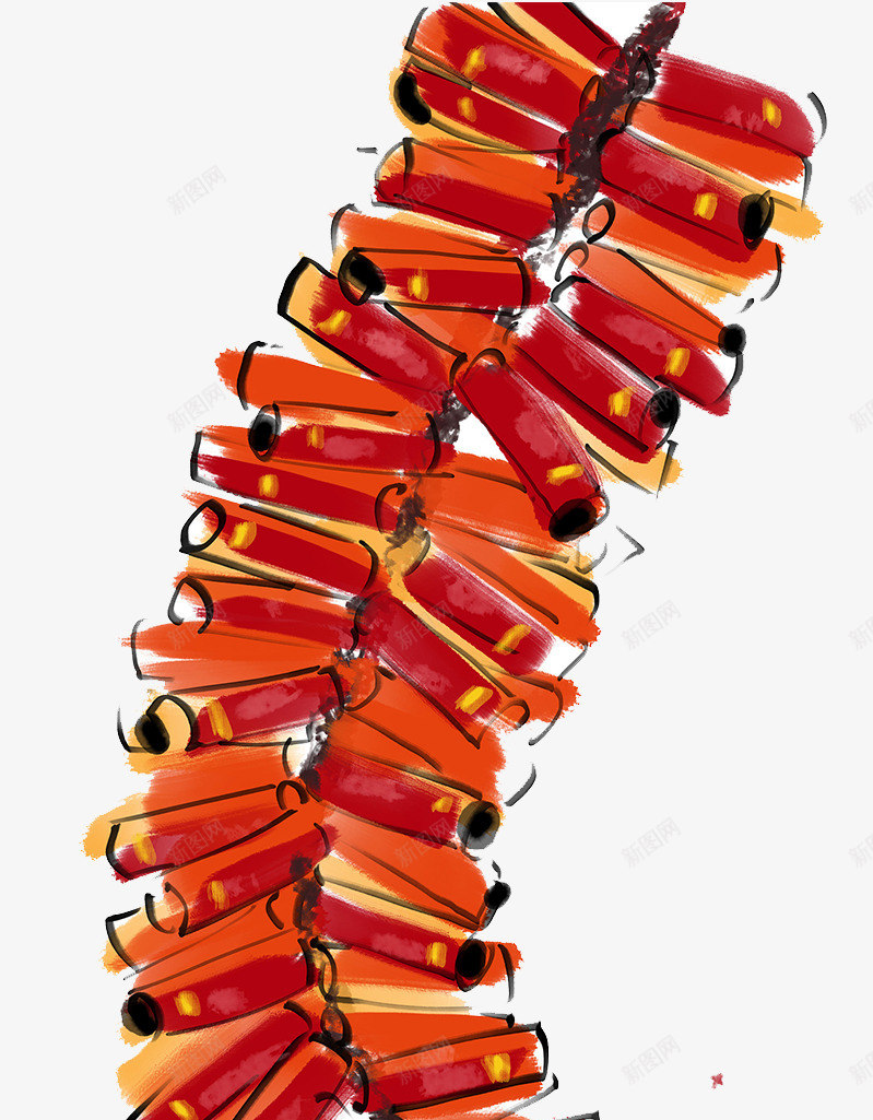 春节鞭炮插画png免抠素材_88icon https://88icon.com 2018 2023 2023春节 元旦 动态鞭炮 卡通狗 戊戌年 炮仗 炮竹 狗 狗年 狗年大吉 鞭炮