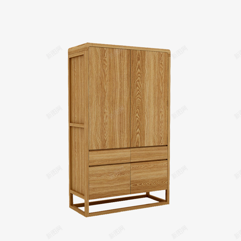 简约实木衣柜png免抠素材_88icon https://88icon.com 复古 实木 家具 家居 家居场景 衣柜 装修 软装