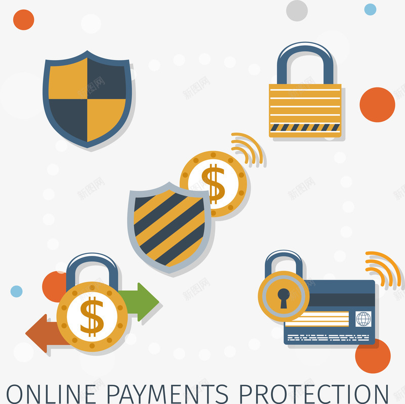 网络支付安全保障矢量图ai免抠素材_88icon https://88icon.com 安全 安全保障 支付安全 电子银行 矢量png 网络支付 矢量图