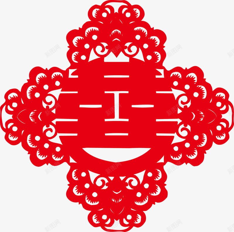 红色喜字贴纸png免抠素材_88icon https://88icon.com 中国元素框 中国风矢量图 中式风格 喜字 相框 红双喜 红色 线框 装饰 贴纸 边框 边框矢量图
