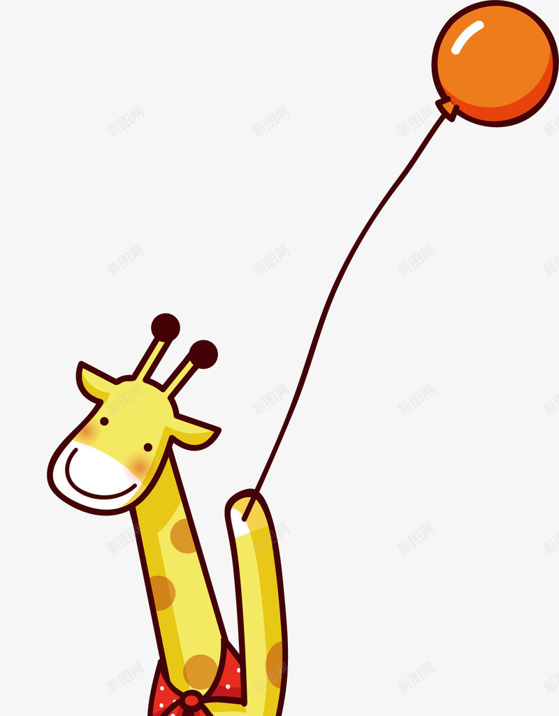 奔跑的小鹿png免抠素材_88icon https://88icon.com 动物 小鹿 气球