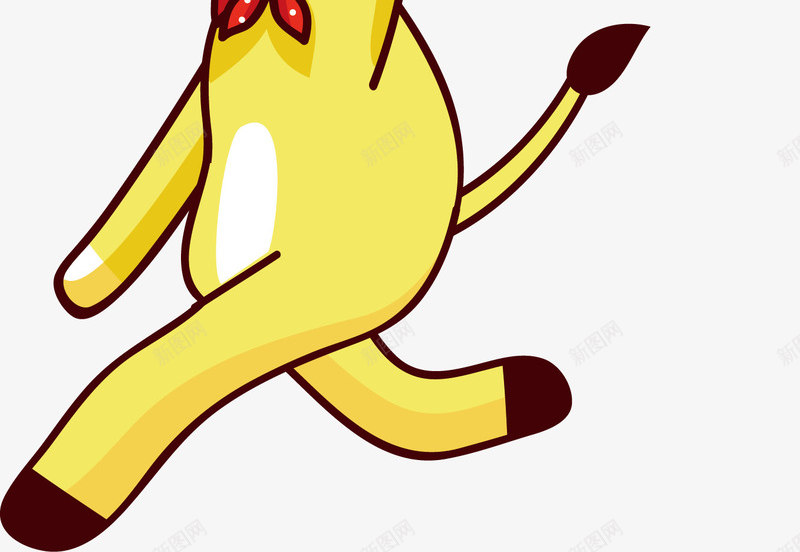 奔跑的小鹿png免抠素材_88icon https://88icon.com 动物 小鹿 气球