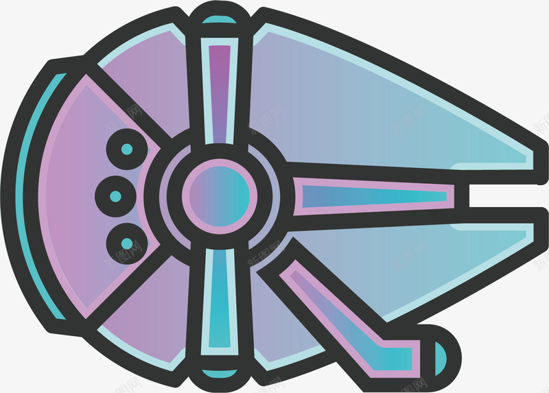 蓝色不规则机械矢量图ai免抠素材_88icon https://88icon.com 不规则 充能 发动机 推进器 机械 矢量图